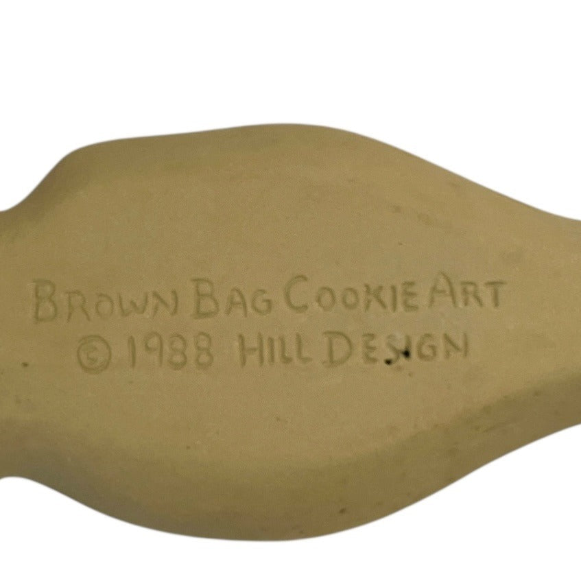 Vintage Brown Bag Cookie Art Bunny Mold - Hill Design 1988, Collectible Baking Mold