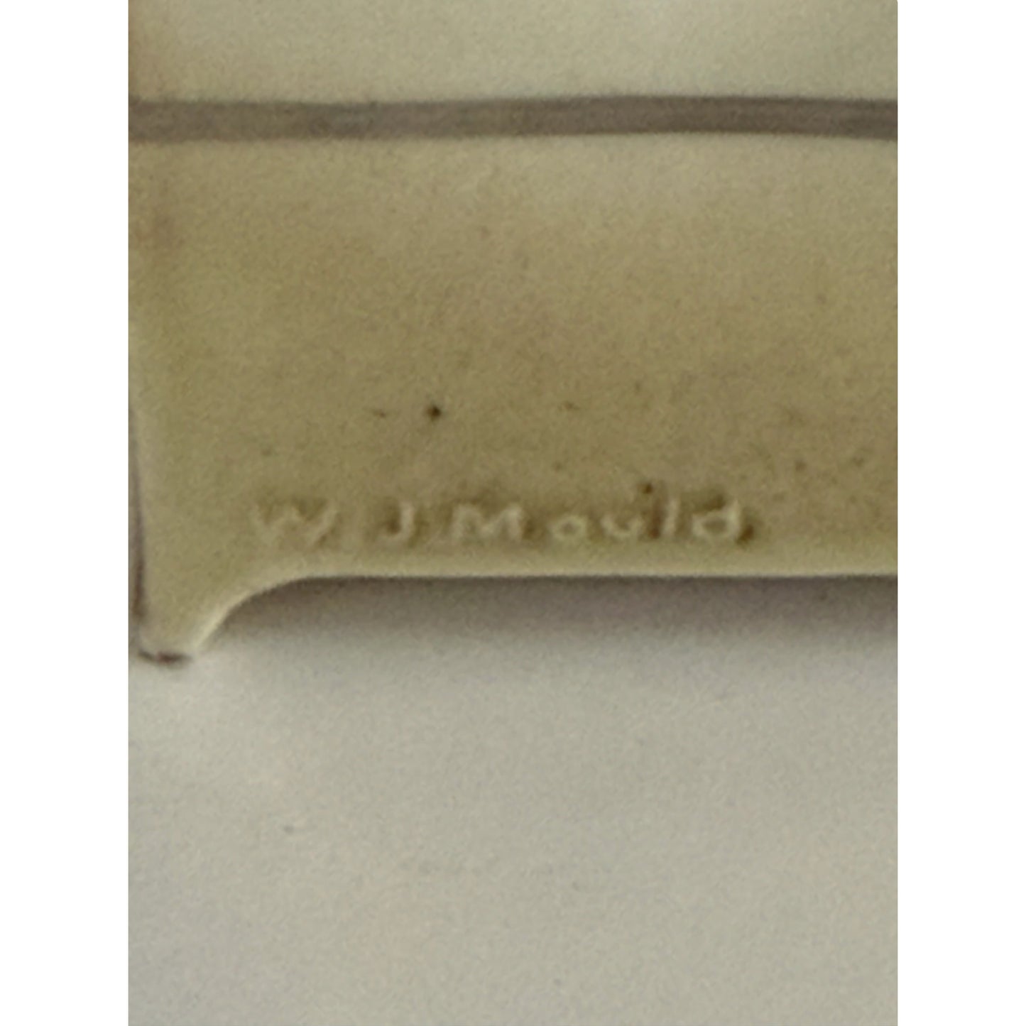 Vintage Ohio Foundry Ceramic Miniature Bench Dollhouse Furniture