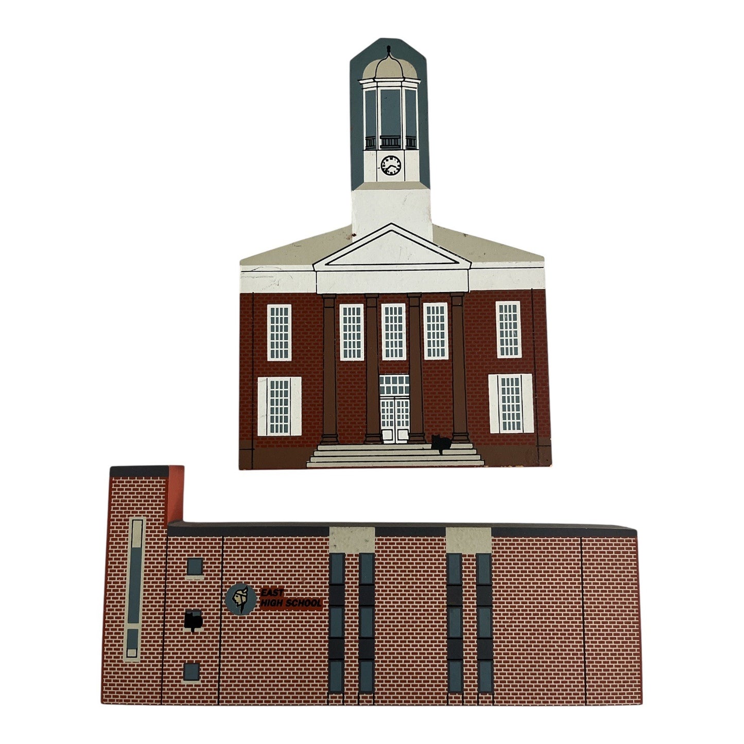 4 Cat’s Meow Village Wood Bldgs – Carlisle & Pennsylvania Landmarks – Signed