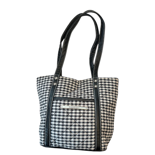 Vintage Longaberger Quilted Gingham Tote Bag