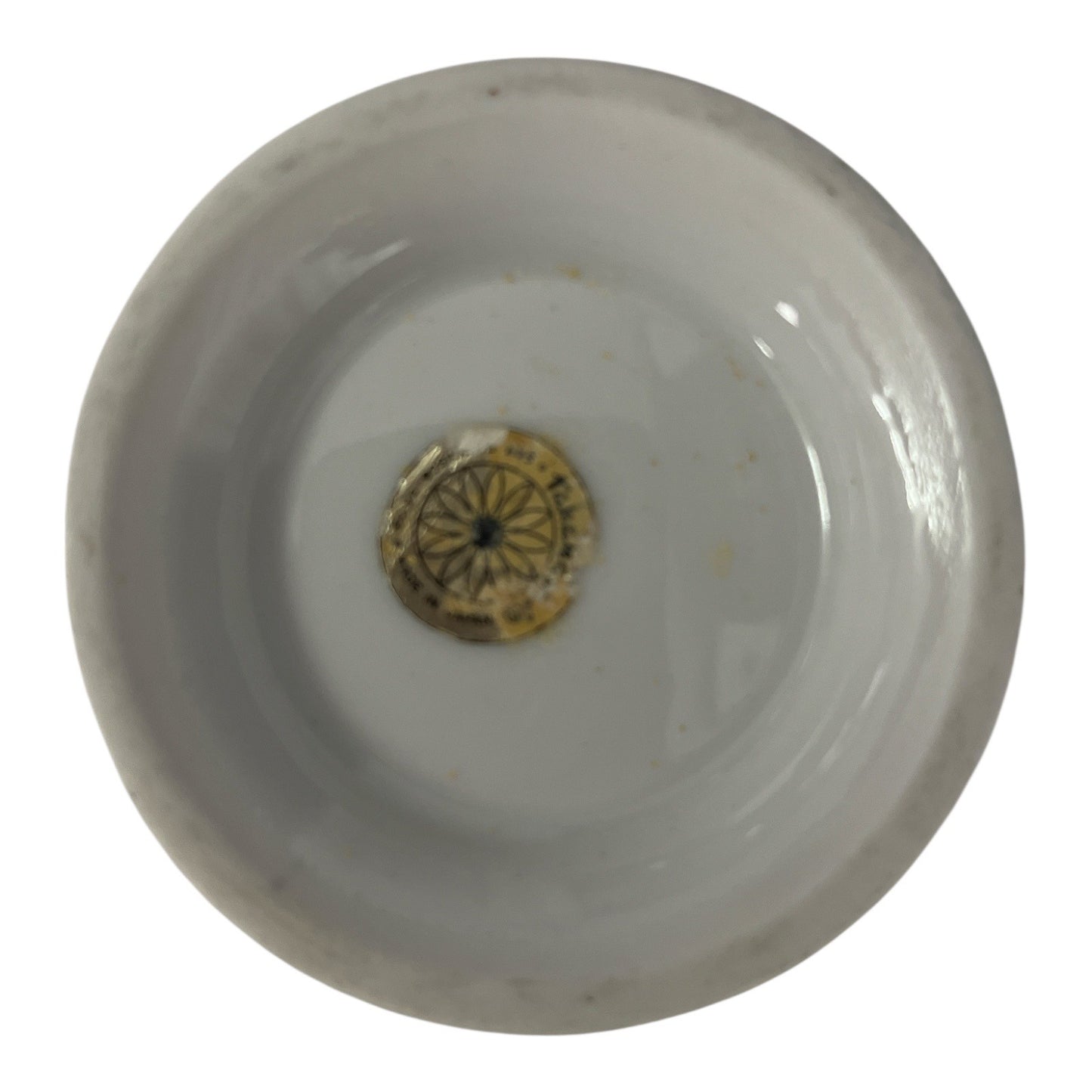 Vintage Takara Japan Porcelain Vase – Bird & Red Floral Design, Scalloped Rim, Gold Trim