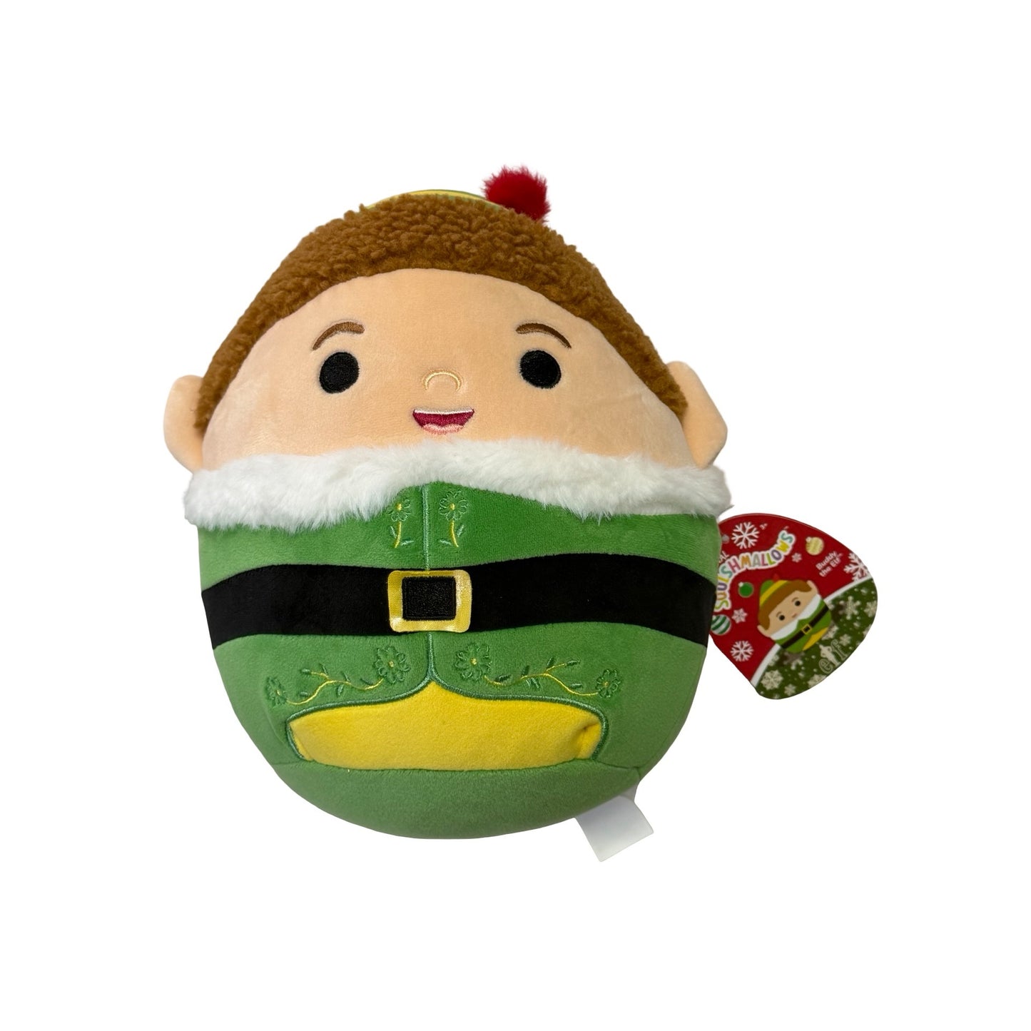 Squishmallows Buddy the Elf Christmas Plush 8 Inch Jazwares NWT Holiday Stuffed Toy