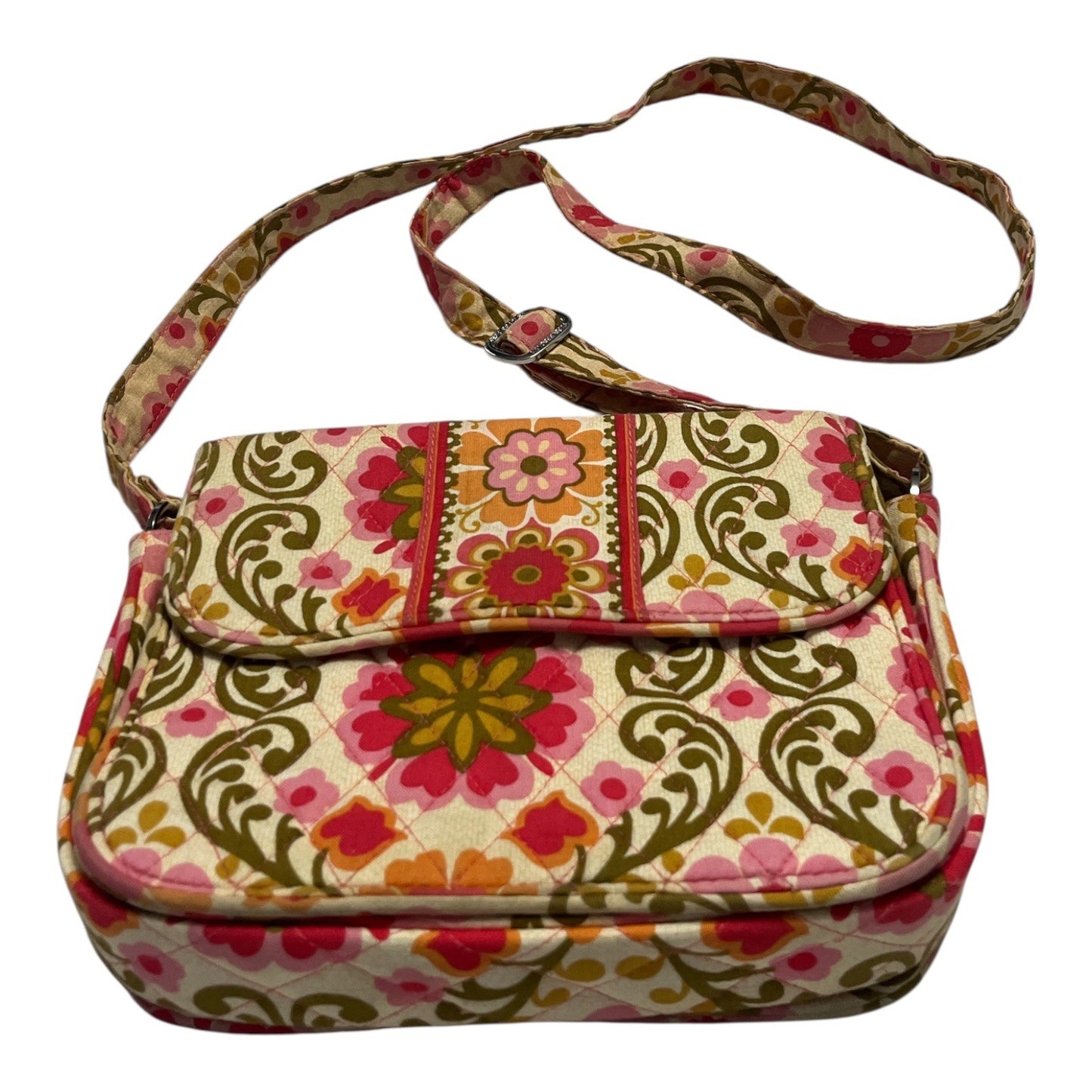 Vera Bradley Crossbody Bag – Vibrant Floral Pattern
