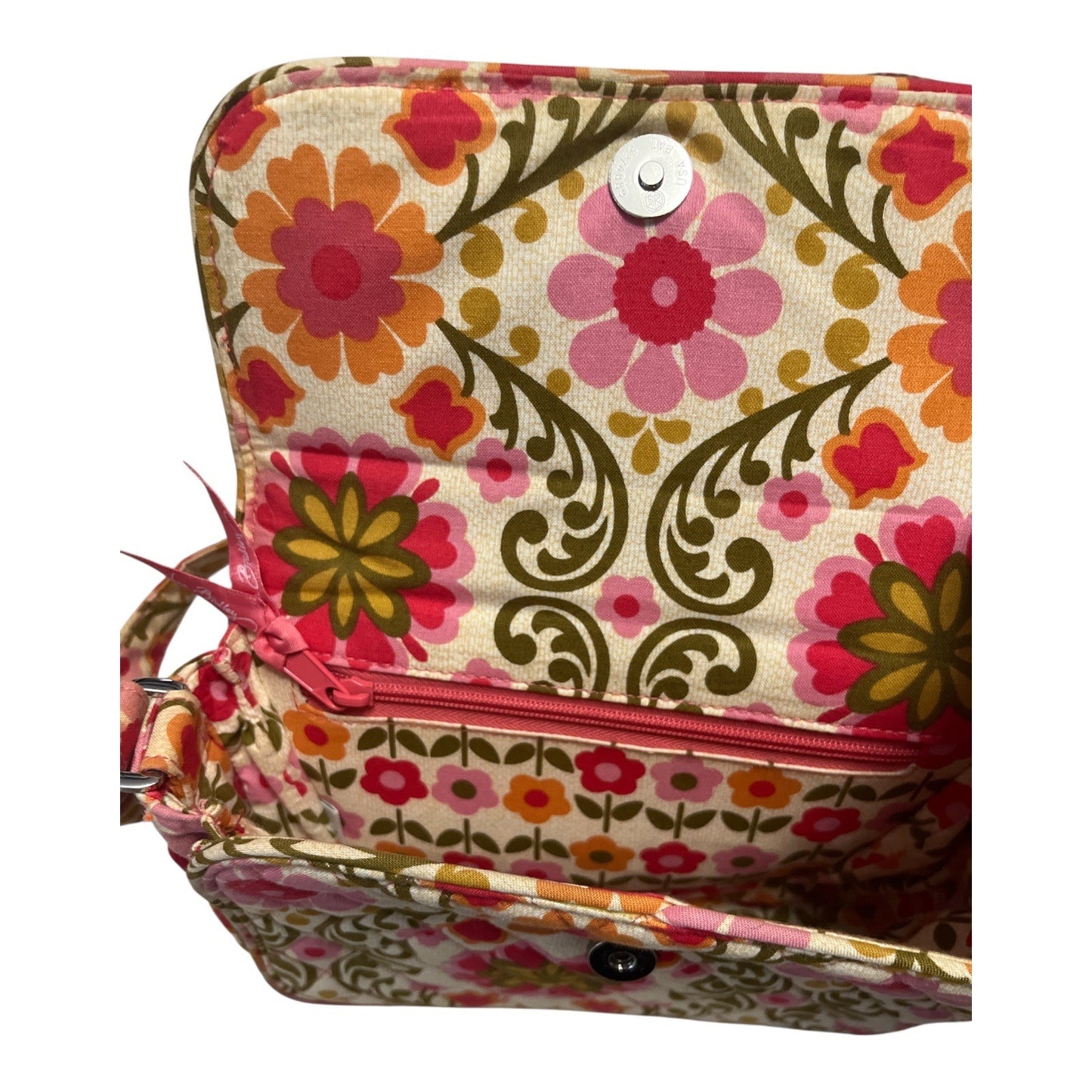 Vera Bradley Crossbody Bag – Vibrant Floral Pattern