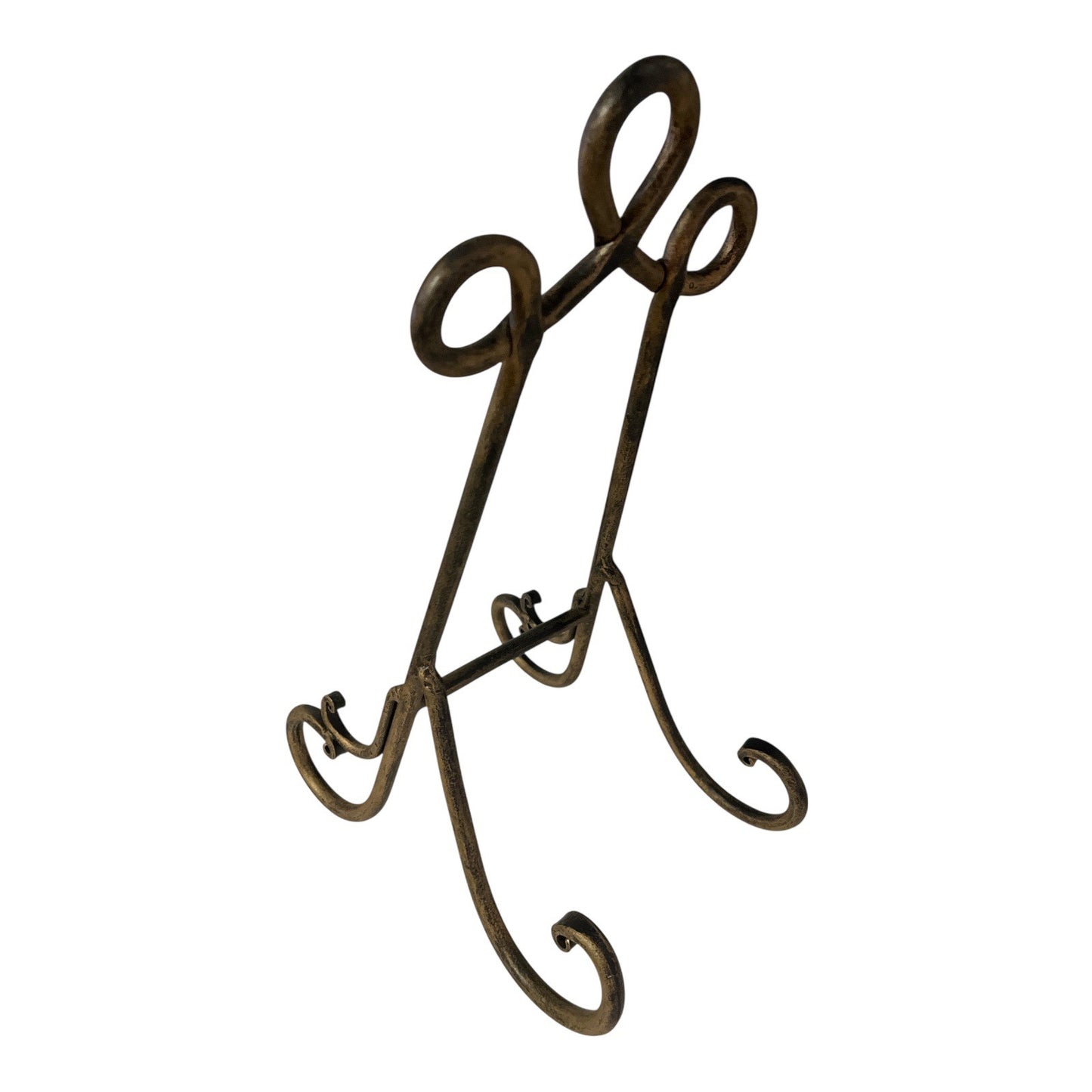 IMAX Worldwide Home Metal Easel Stand – Vintage Bronze Finish – Ornate Scroll