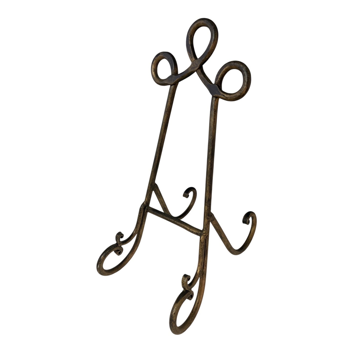 IMAX Worldwide Home Metal Easel Stand – Vintage Bronze Finish – Ornate Scroll