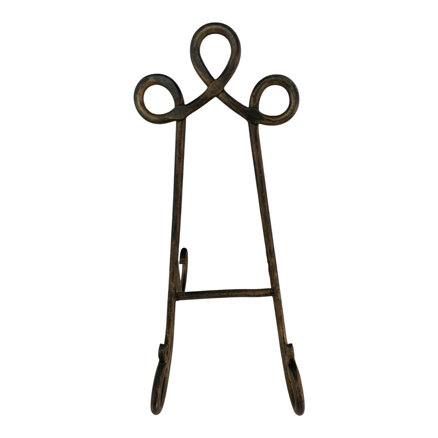 IMAX Worldwide Home Metal Easel Stand – Vintage Bronze Finish – Ornate Scroll