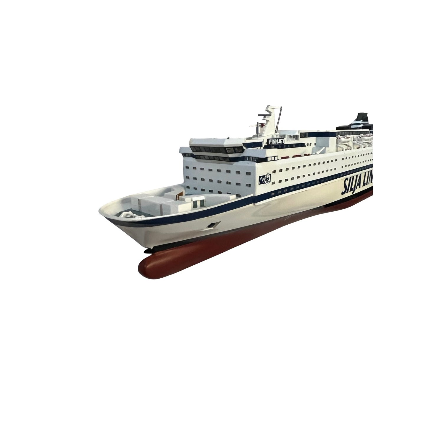 Silja Line Finnjet Ship Model 21” Ferry Boat Maritime Display Cruise Ship Vintage