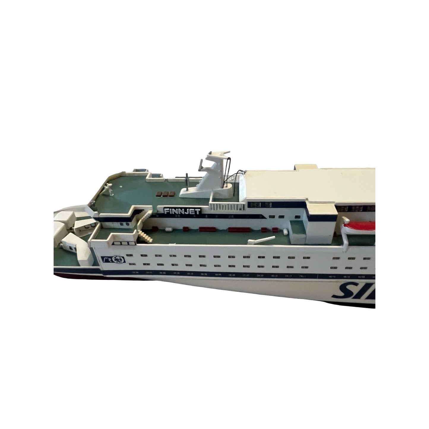Silja Line Finnjet Ship Model 21” Ferry Boat Maritime Display Cruise Ship Vintage