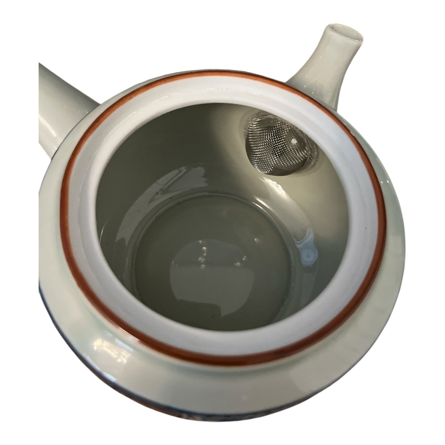 Arita Japan Kyusu Side Handle Teapot Blue White Floral Porcelain Tea Pot with Strainer