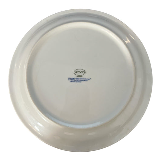 1993 Arzberg Germany Mouse & Apple Design Porcelain Plate By Helmut Spanner 8" 1993 Ravensburger