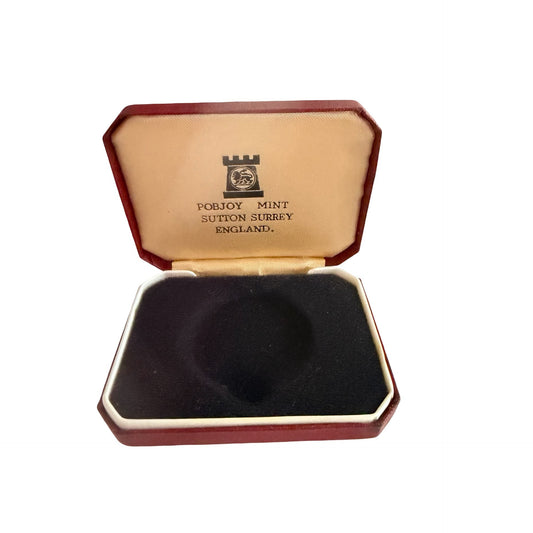Vintage Pobjoy Mint Sutton Surrey England Coin Display Presentation Case Empty
