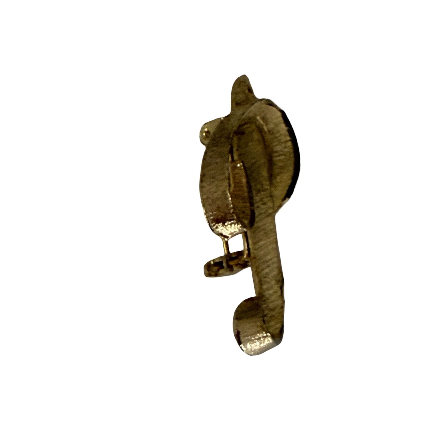 Vintage Mamselle Letter P Initial Brooch Gold Tone Monogram Pin Signed