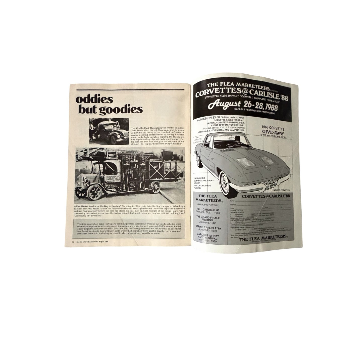 5 Vintage Special Interest Autos SIA Magazines 1980s BMW Cadillac Packard Car Lot