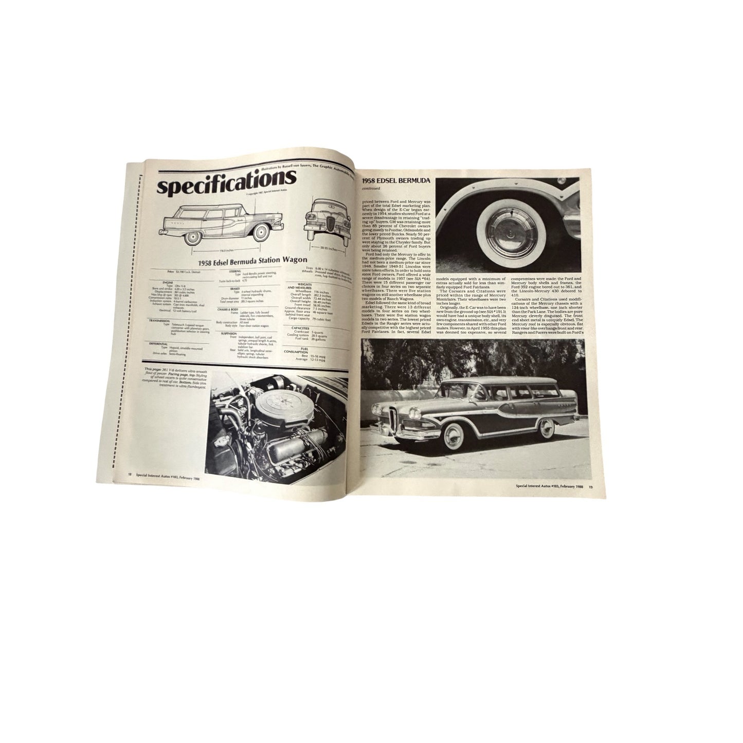 5 Vintage Special Interest Autos SIA Magazines 1980s BMW Cadillac Packard Car Lot