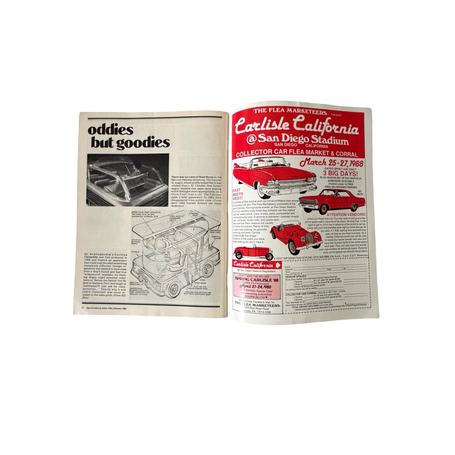 5 Vintage Special Interest Autos SIA Magazines 1980s BMW Cadillac Packard Car Lot