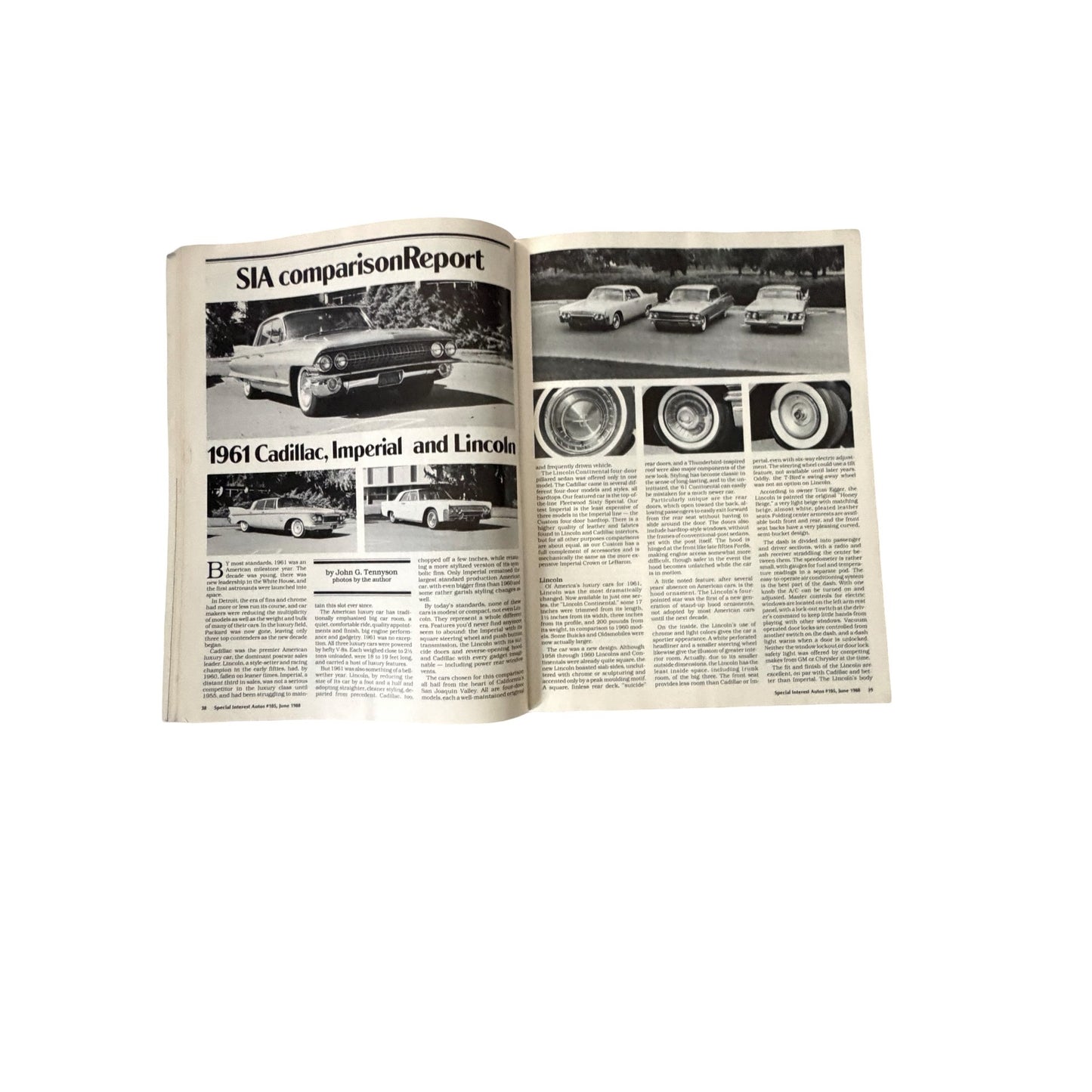 5 Vintage Special Interest Autos SIA Magazines 1980s BMW Cadillac Packard Car Lot