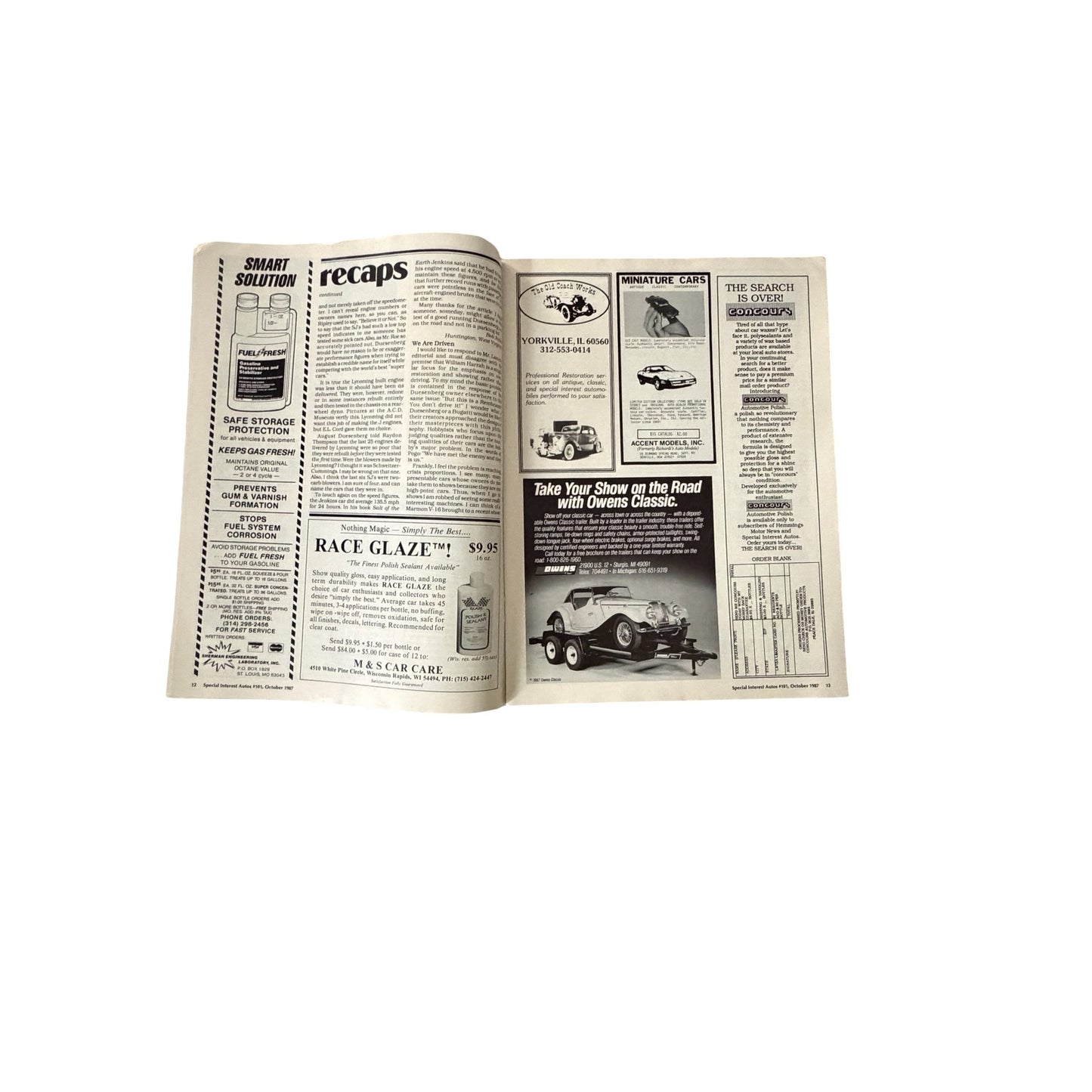 5 Vintage Special Interest Autos SIA Magazines 1980s BMW Cadillac Packard Car Lot