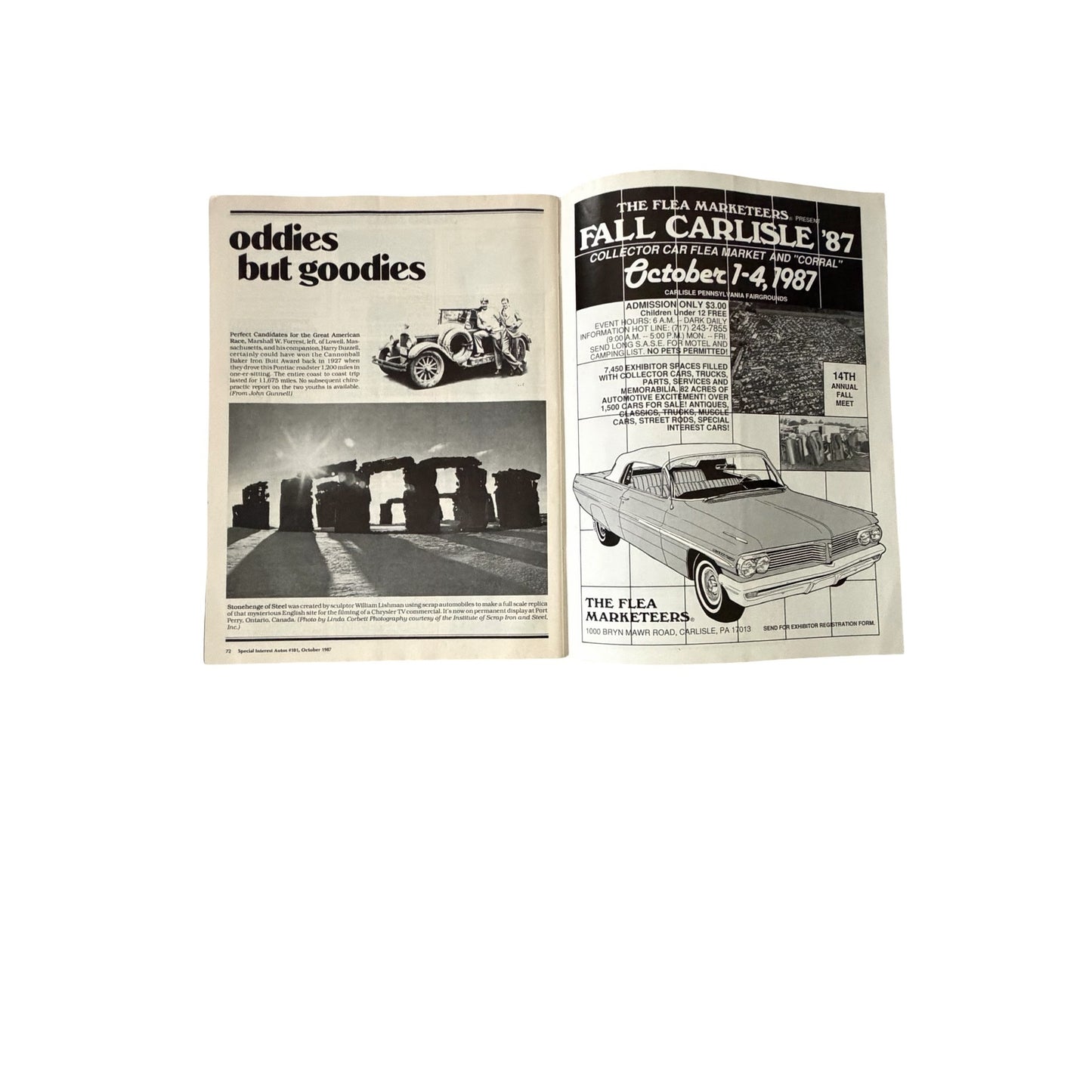 5 Vintage Special Interest Autos SIA Magazines 1980s BMW Cadillac Packard Car Lot