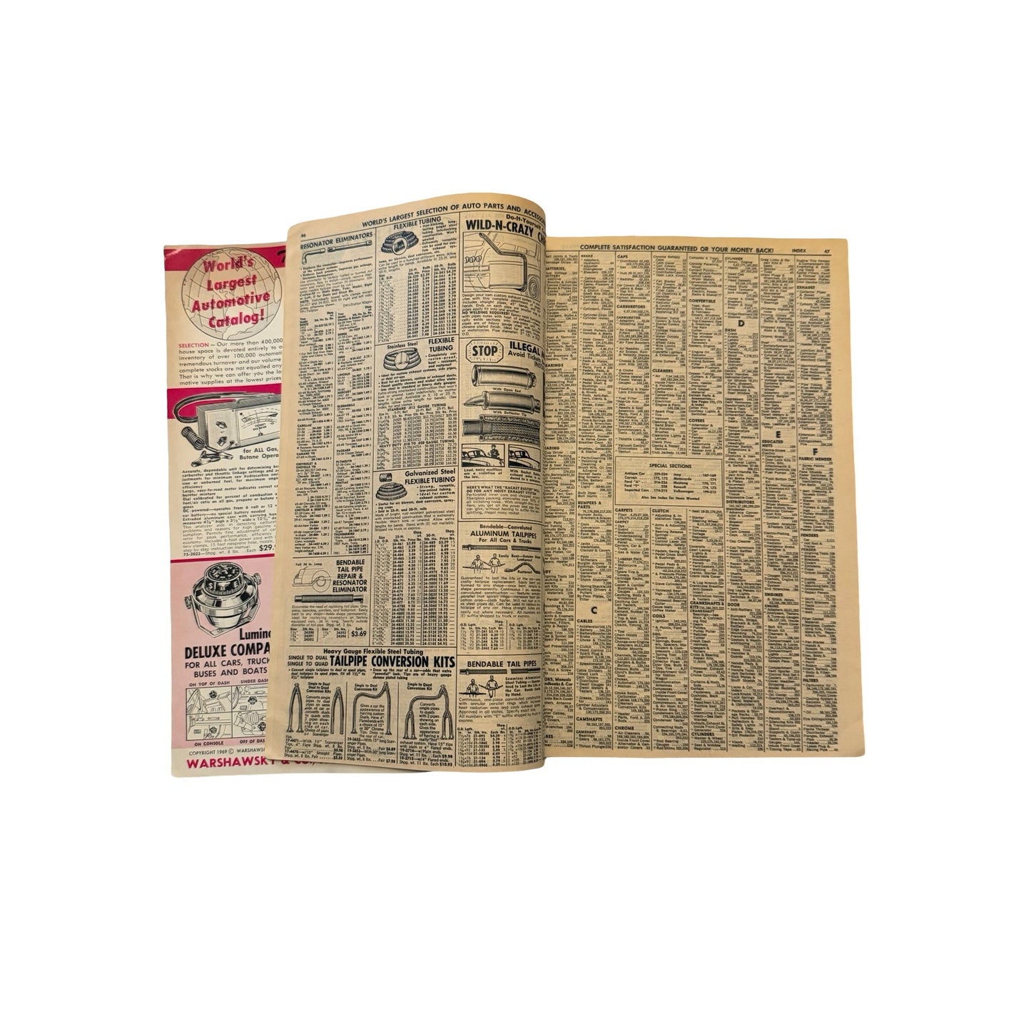 1969 Warshawsky & Co Everything Automotive Catalog No. 321 Chicago Auto Parts Vintage