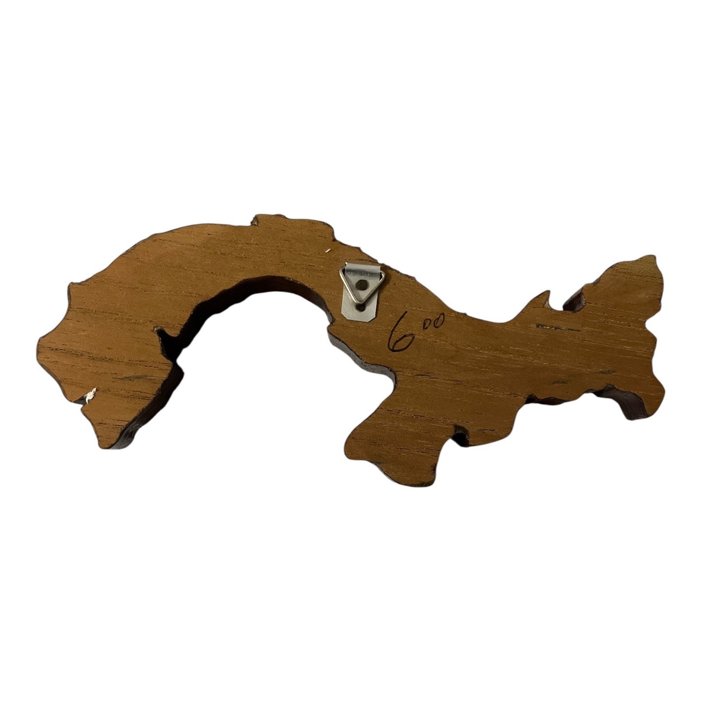 Vintage Panama Bocas del Toro Souvenir Wooden Wall Hanging with Coins and Fish Accent