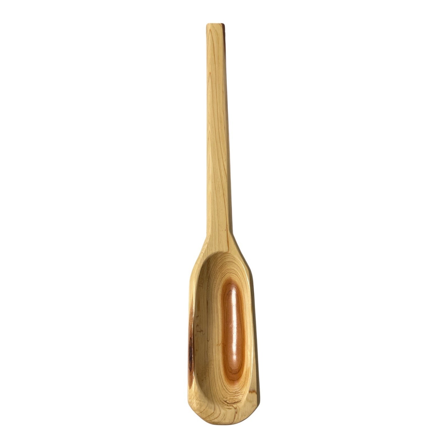 Vintage Handcrafted Wooden Scoop by Wilson Rhodes – Signed – 1980s–2000s – Hanging Handle
