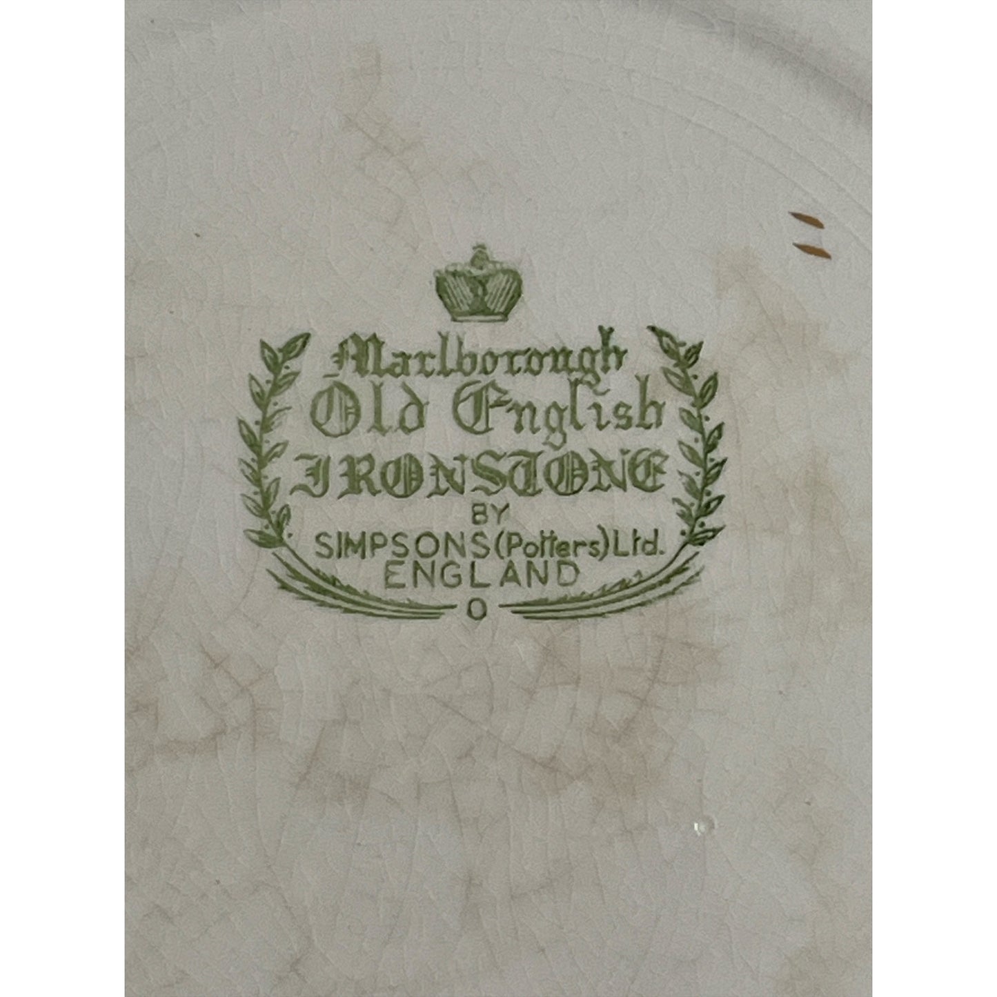 Vintage Canada Coats of Arms Plate Marlborough Old English Ironstone Simpsons England