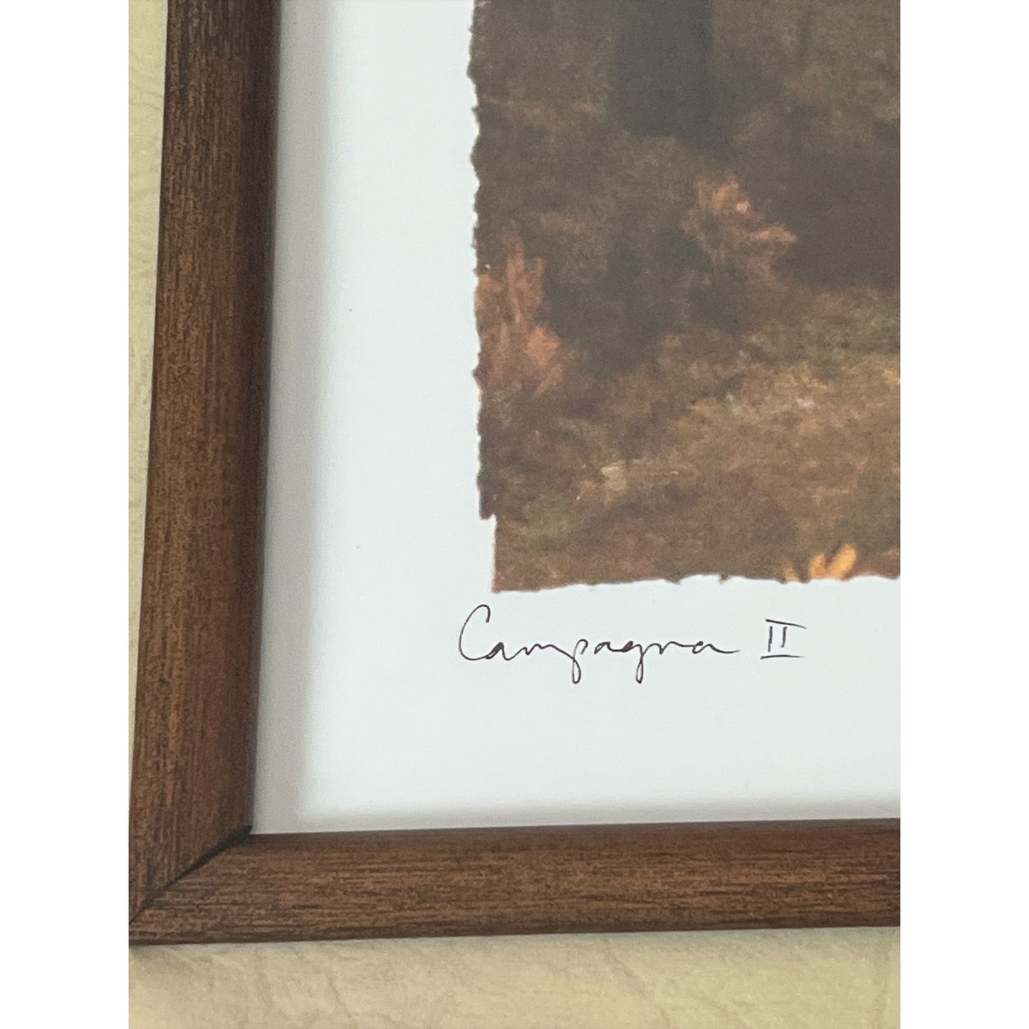 Framed “Campagna II” Art Print by S. Melin – Rustic Countryside Landscape – 20.5” Wall Art