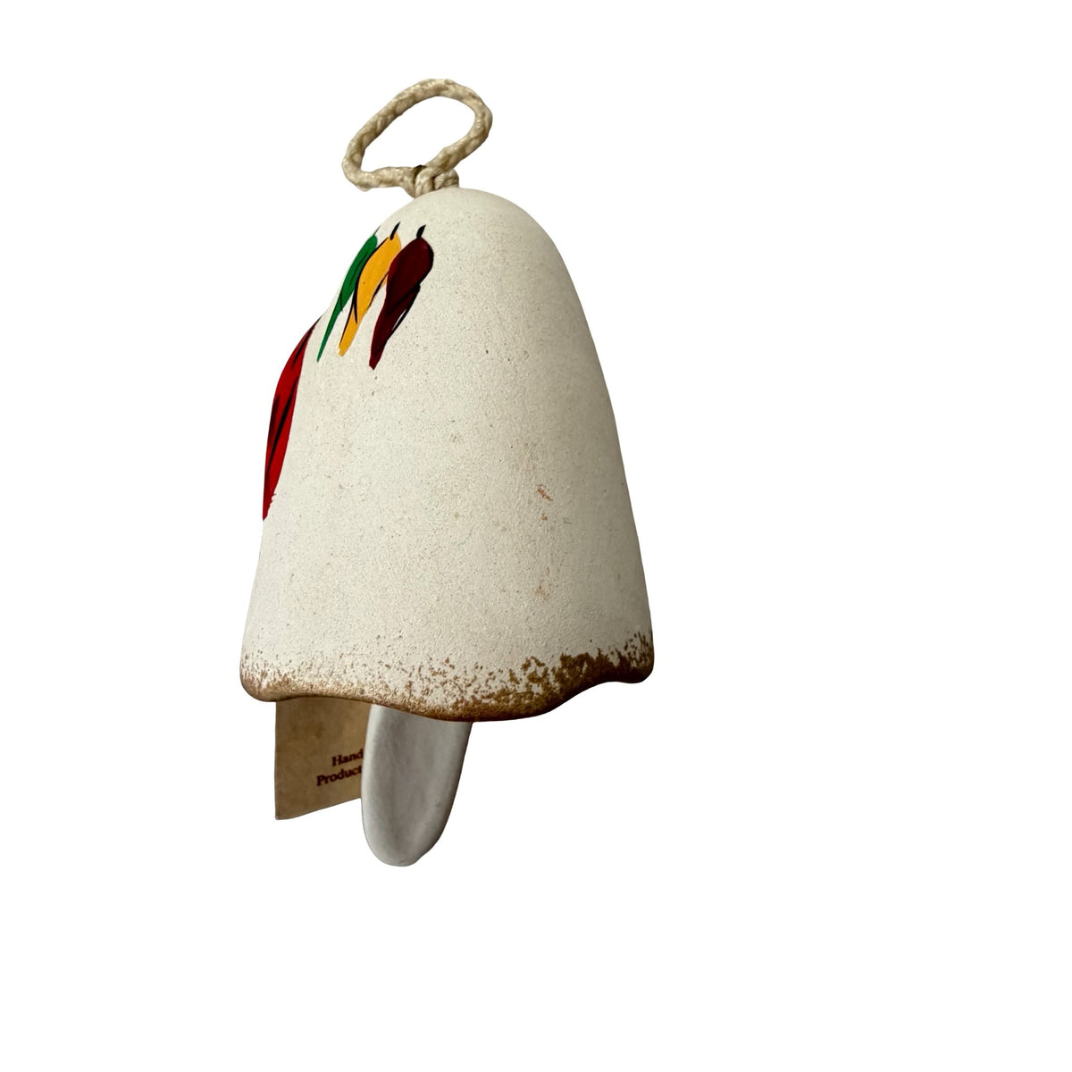 Vintage TESA New Mexico Chile Pepper Pottery Wind Bell Maack Co Tempe AZ 3”