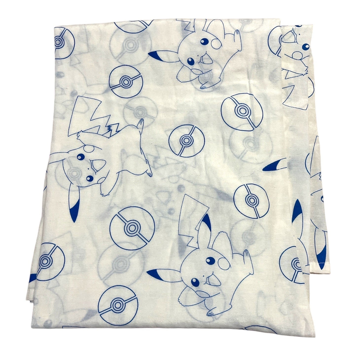 Pokémon Pikachu Twin Flat Sheet The Northwest White Blue Poké Ball