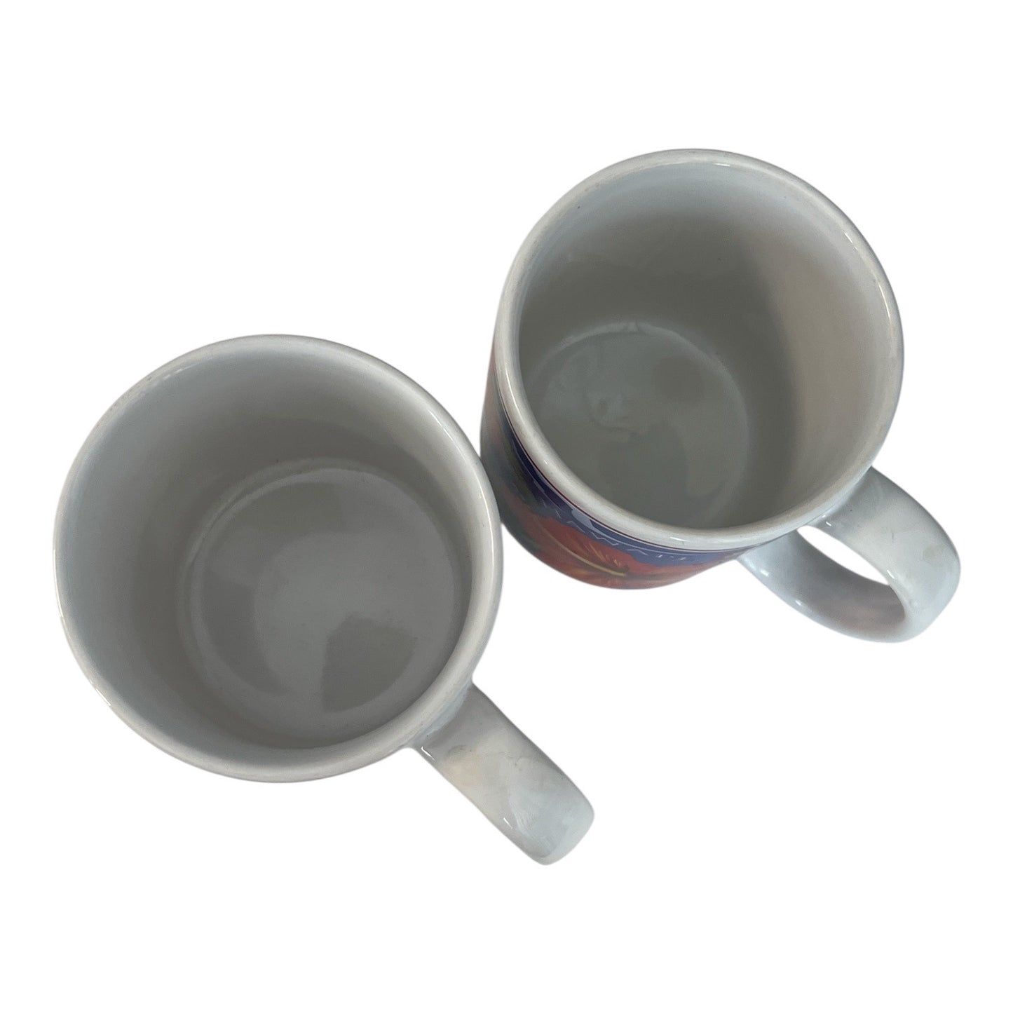Hilo Hattie Hawaii Hibiscus Coffee Mug Pair 1996 1997 Island Heritage Souvenir
