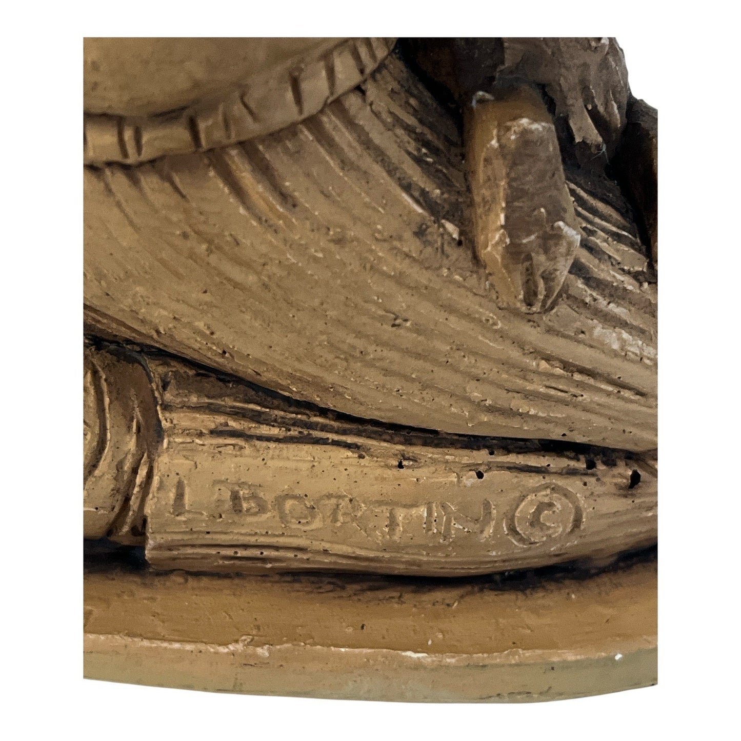 Vintage Lee Bortin Originals Boy with Dogs Figurine Chicago Child Sculpture 10”