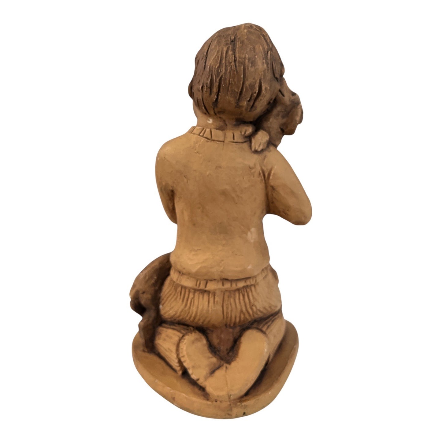 Vintage Lee Bortin Originals Boy with Dogs Figurine Chicago Child Sculpture 10”