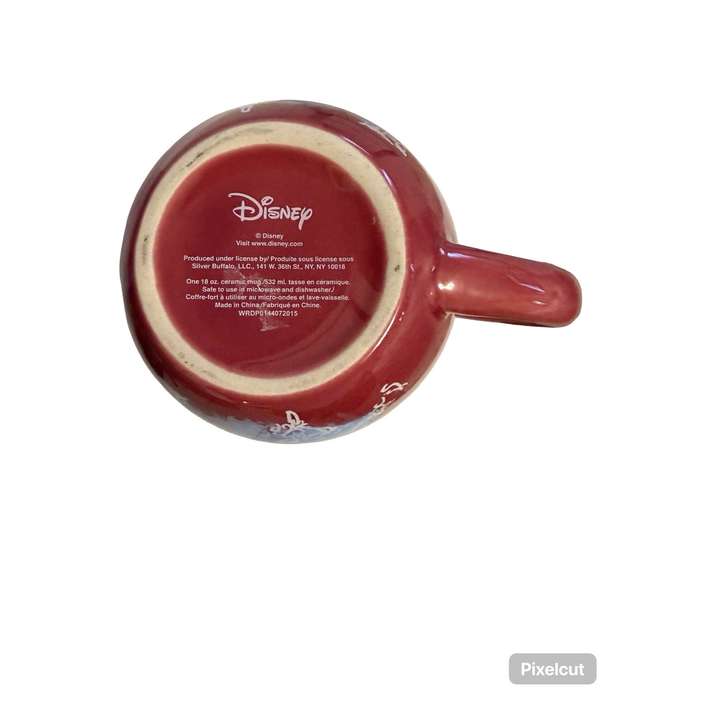 Disney Princess Ceramic Mug 18 oz Red Cinderella Belle Ariel Coffee Cup