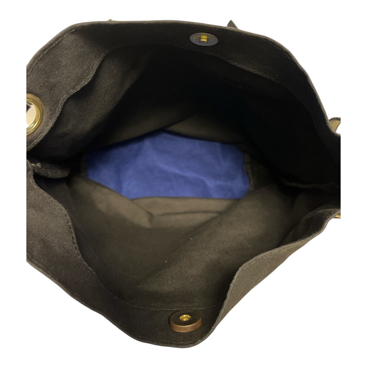 Le Marché de Whiterm Paris Black Canvas Shoulder Bag