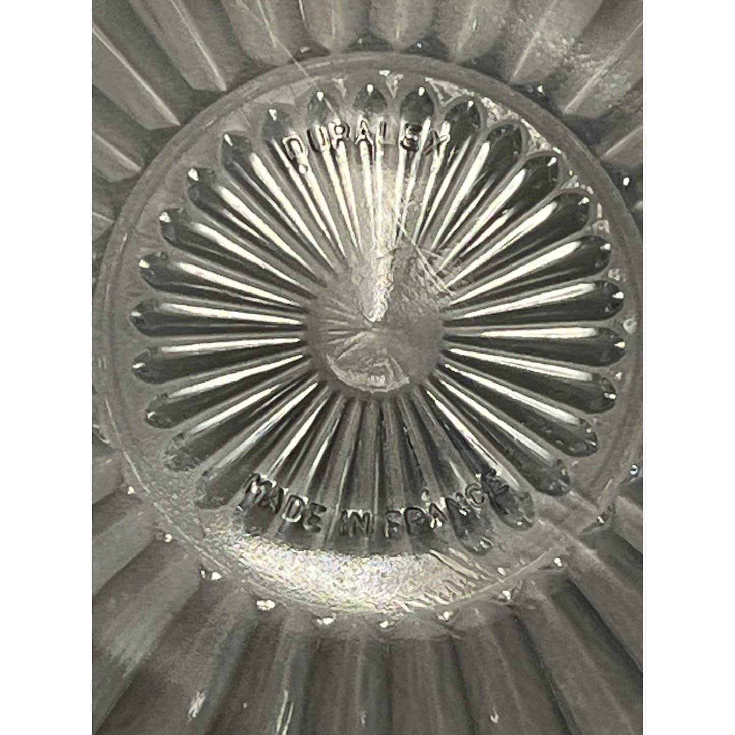 1950s Vintage Butter Dish – Carved Wood Board with Glass Duralex Insert – French Pressed Glass – Rustic Farmhouse Kitchen Decor