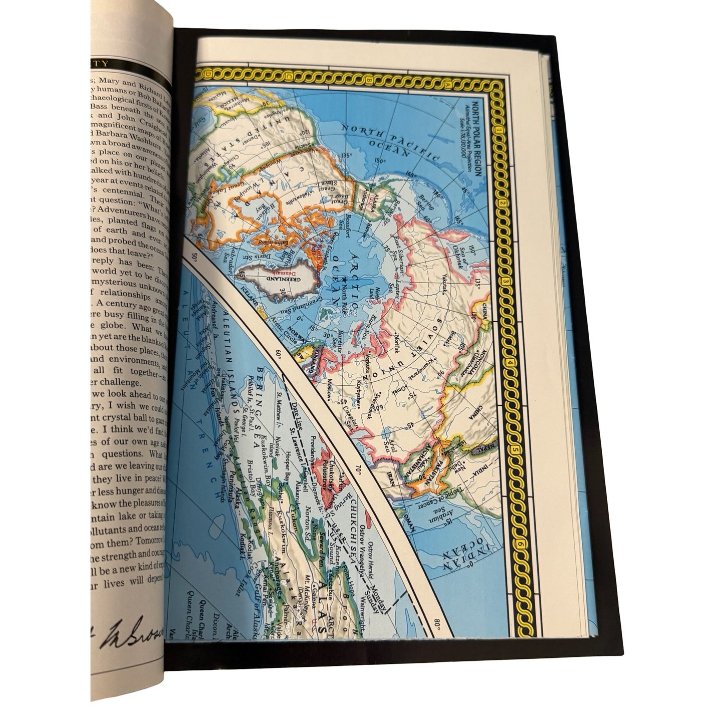 National Geographic Magazine December 1988 Centennial Issue Gold Holographic Cover Maps