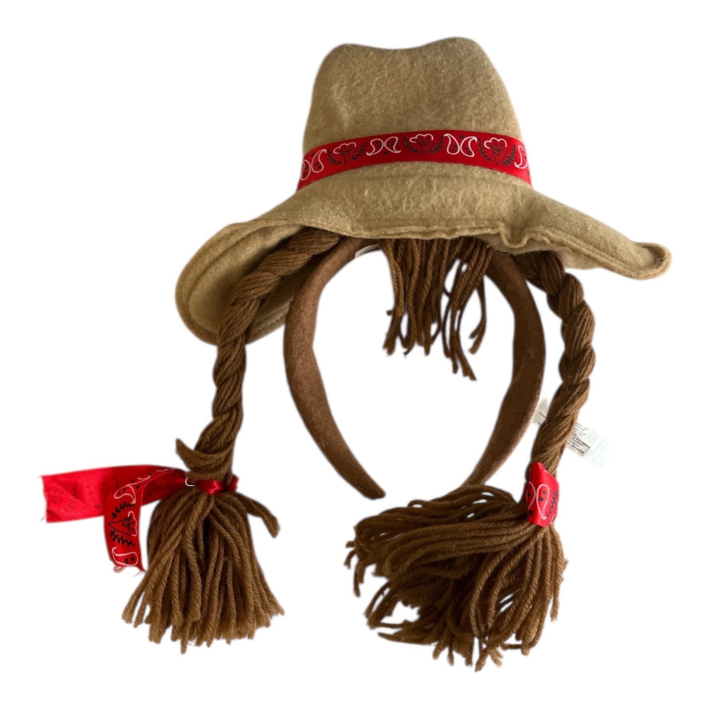 Great PretendEars Cowboy Hat Headband with Yarn Braids – Hanover Accessories – Costume Accessory
