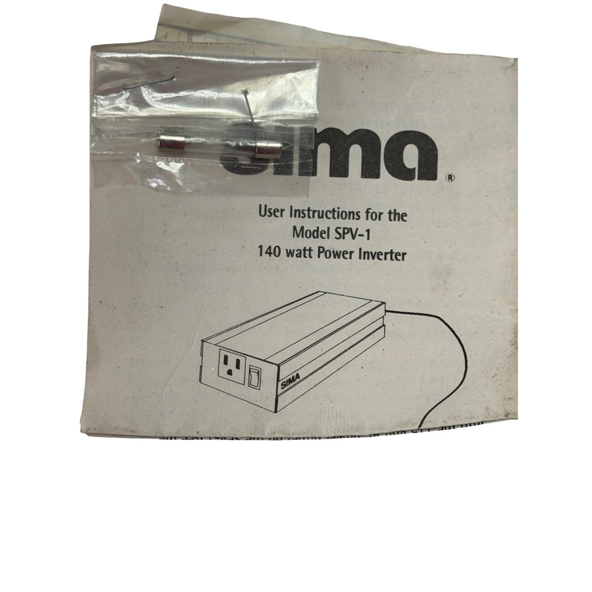 Sima SPV-1 140 Watt Car Power Inverter SPM-12N Camcorder Battery Charger Lot Untested
