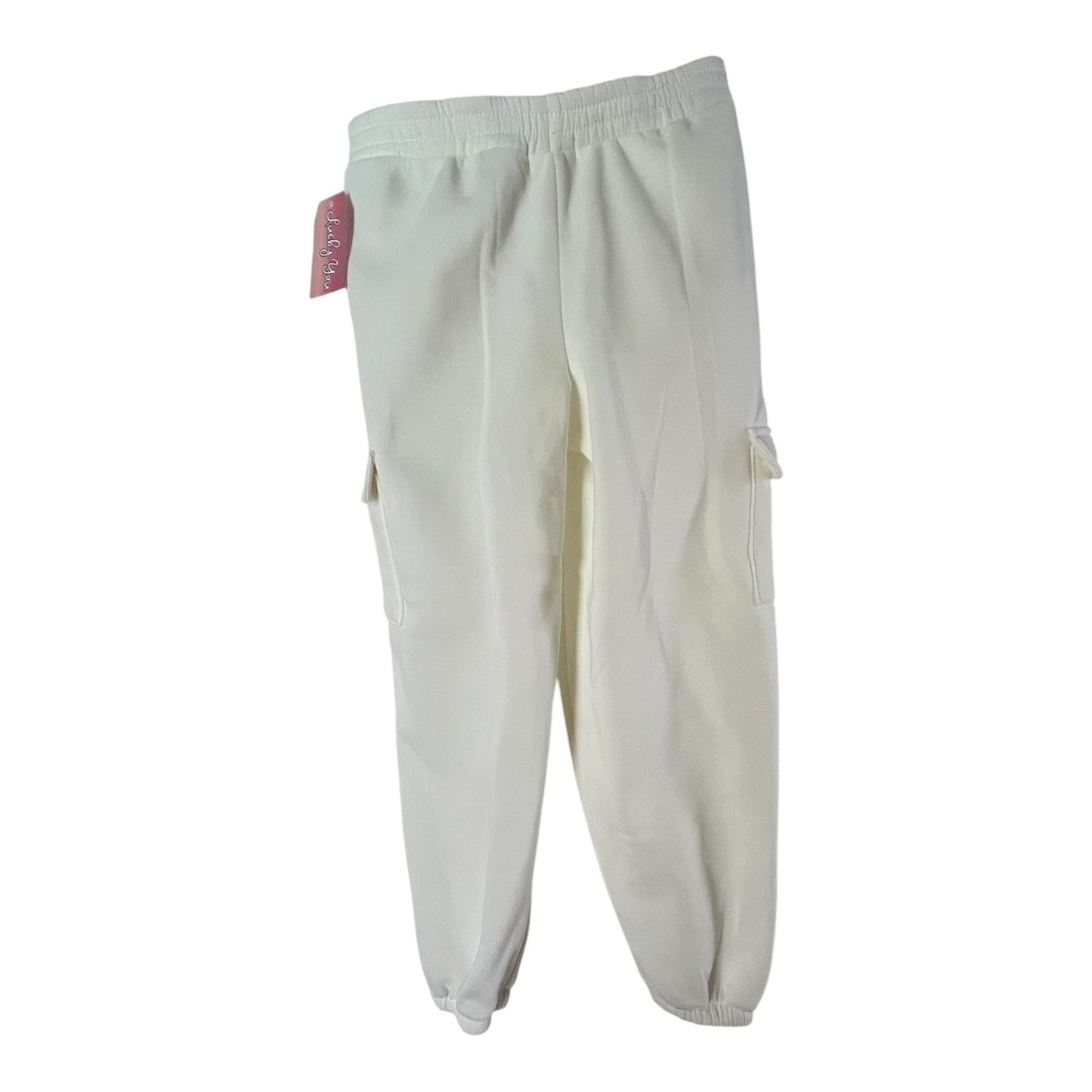 Lucky You "In My Christmas Era" Off-White Holiday Sweatsuit – Girls Size L (12), New with Tag