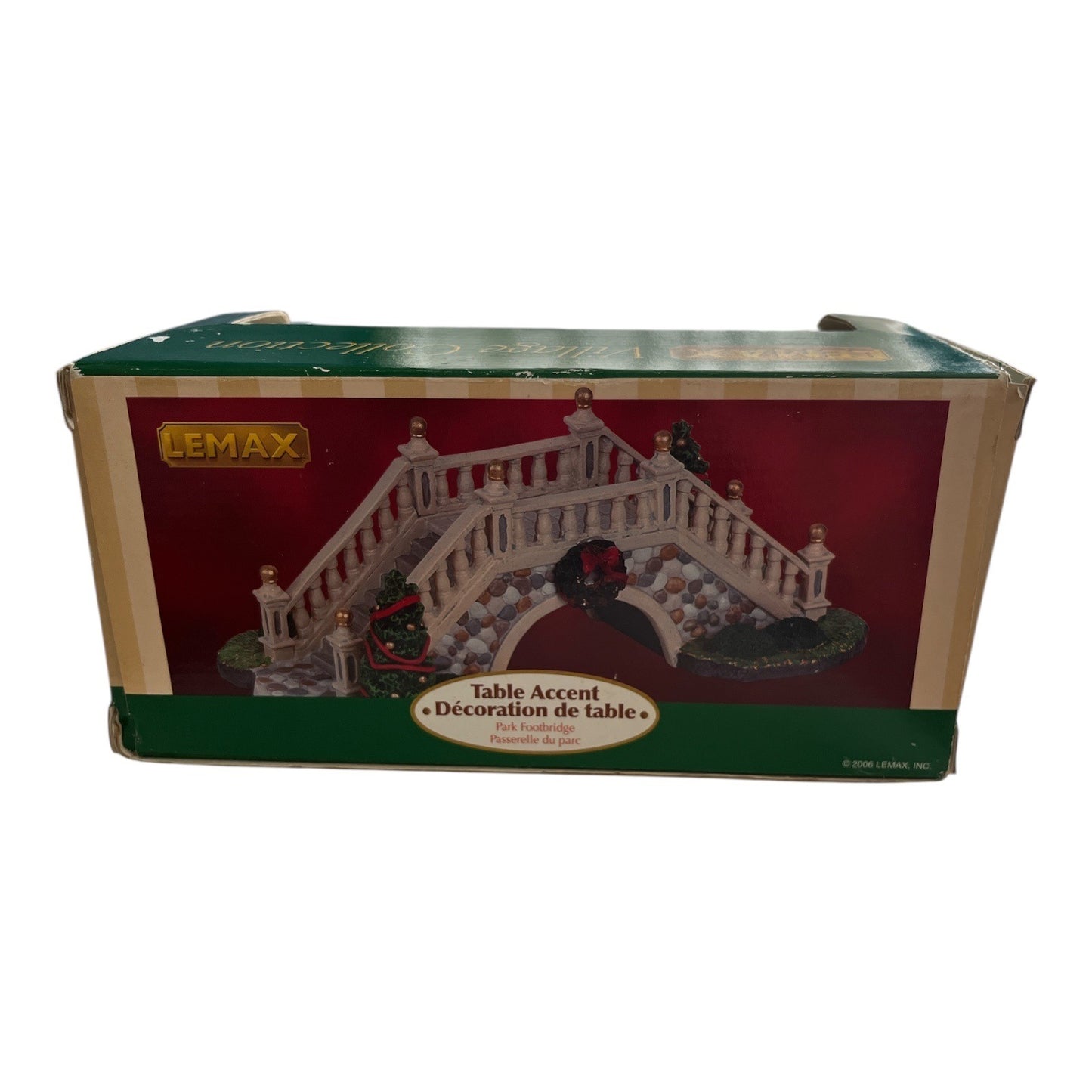 Lemax 2006 Park Footbridge Table Accent Christmas Village Decoration with Box