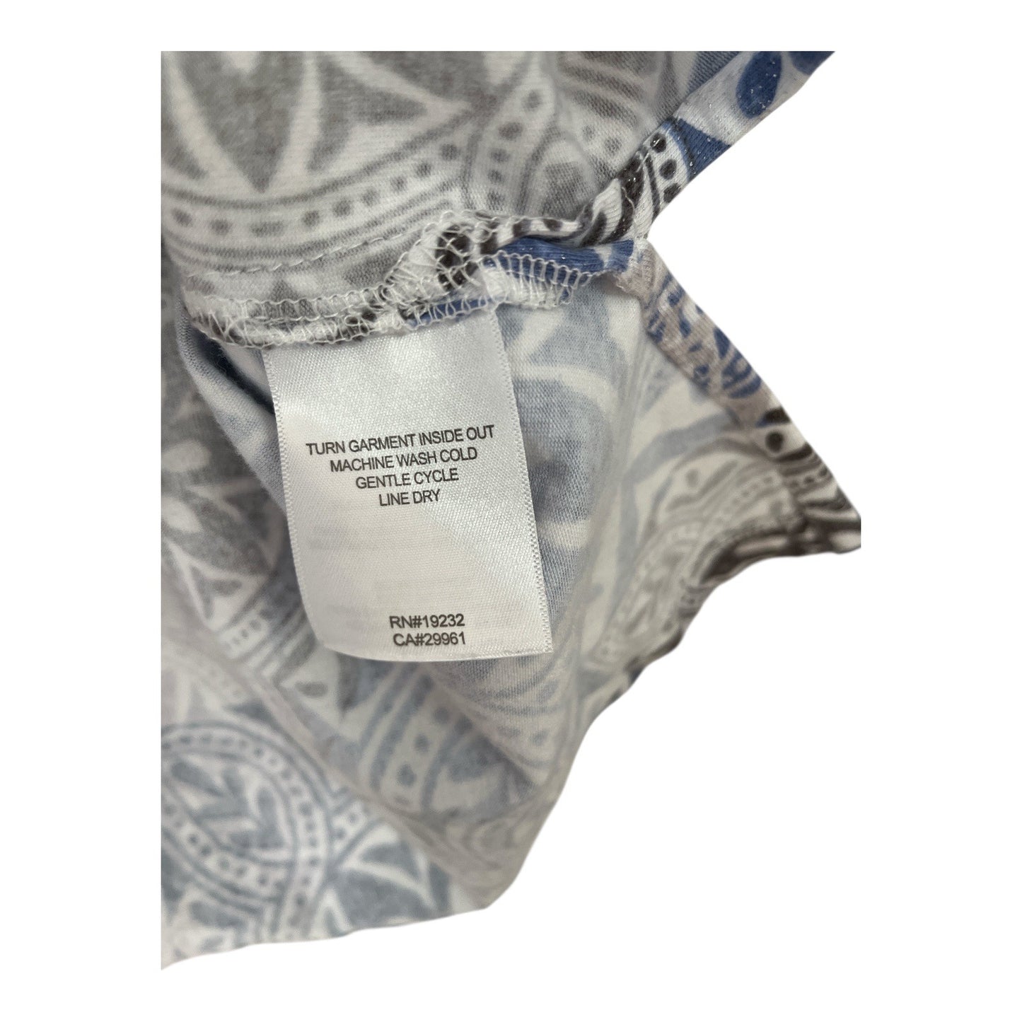 Alfred Dunner Women’s XL Top – Multicolor Tile Print Short Sleeve Shirt