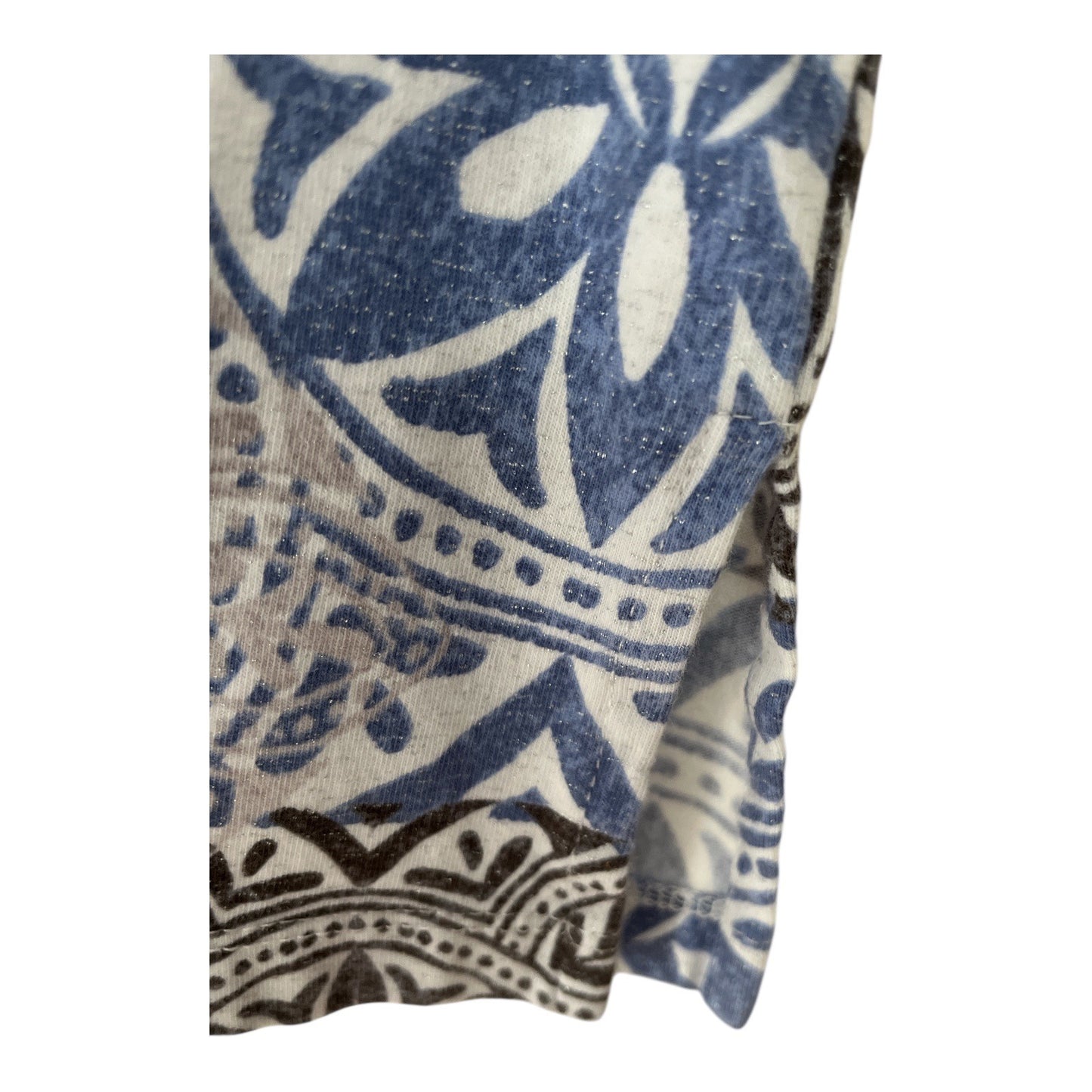 Alfred Dunner Women’s XL Top – Multicolor Tile Print Short Sleeve Shirt