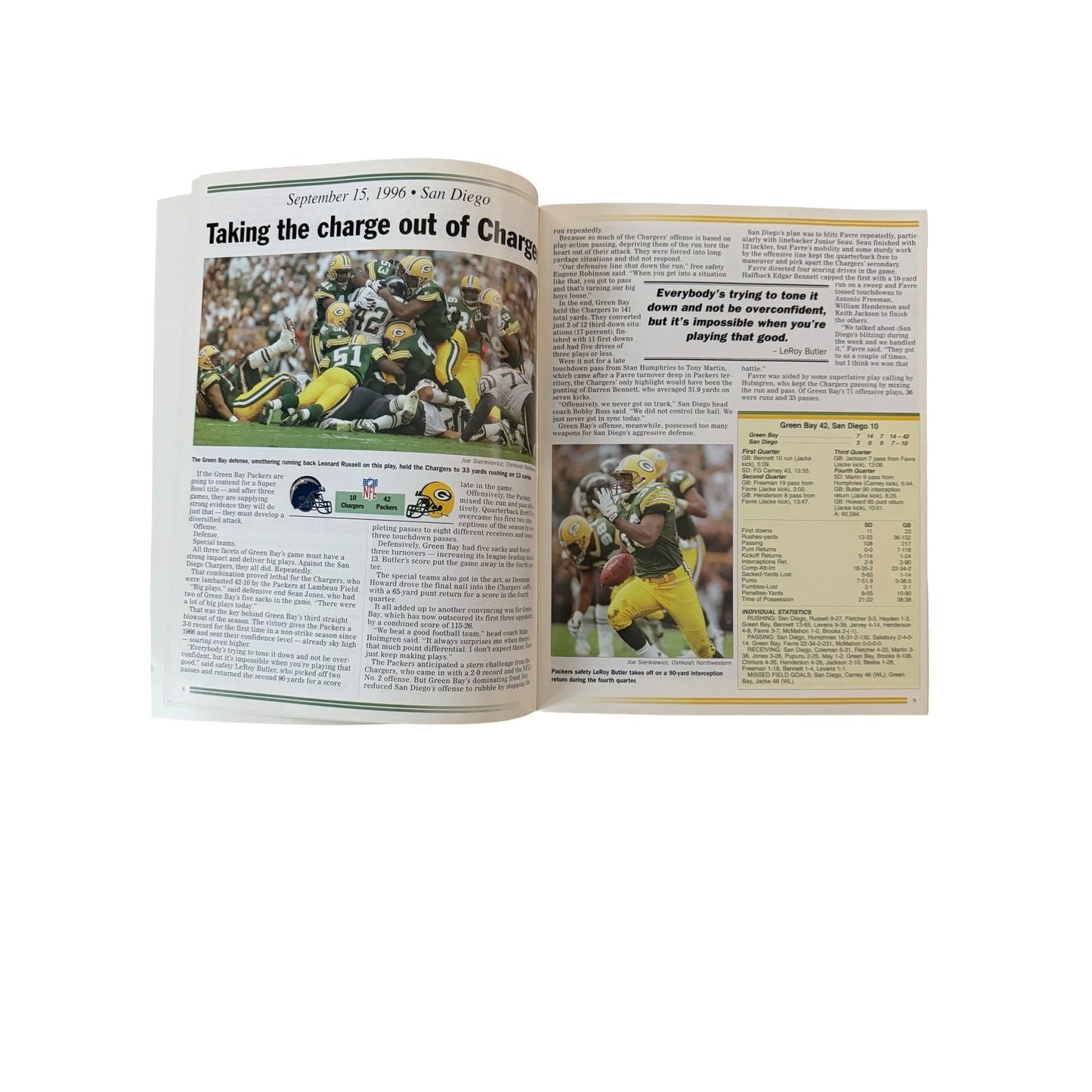 1997 Green Bay Packers Super Bowl XXXI Super Season Brett Favre Championship Program Book