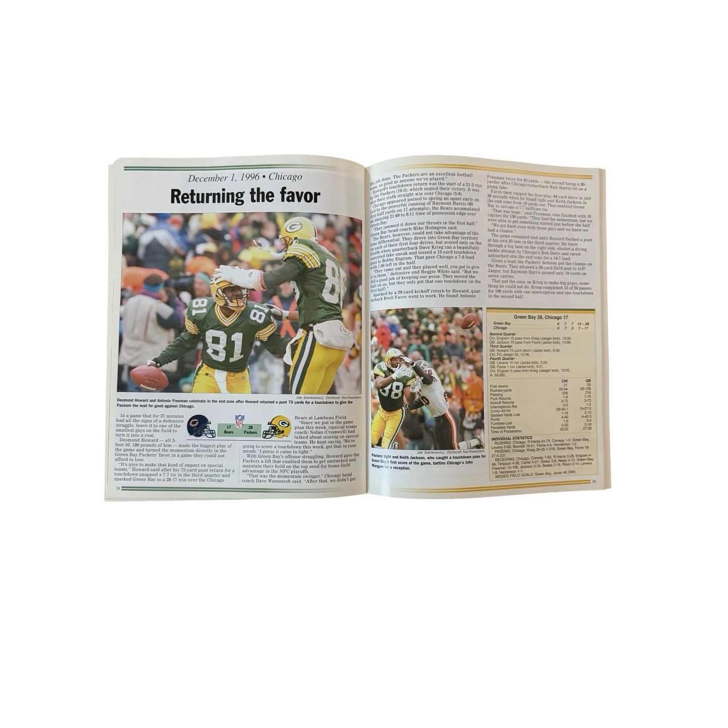 1997 Green Bay Packers Super Bowl XXXI Super Season Brett Favre Championship Program Book