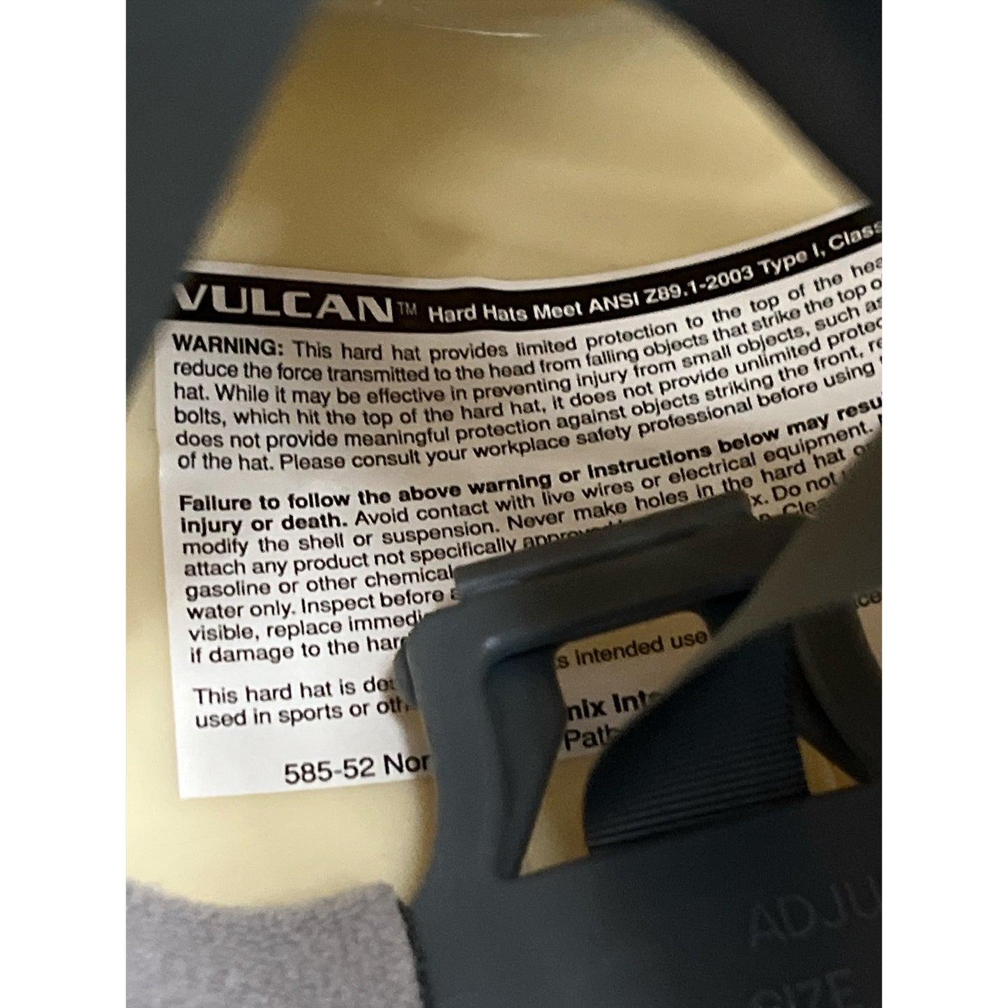 Vulcan Western Style Full Brim Hard Hat ANSI Z89.1 Type I Class E G Tan