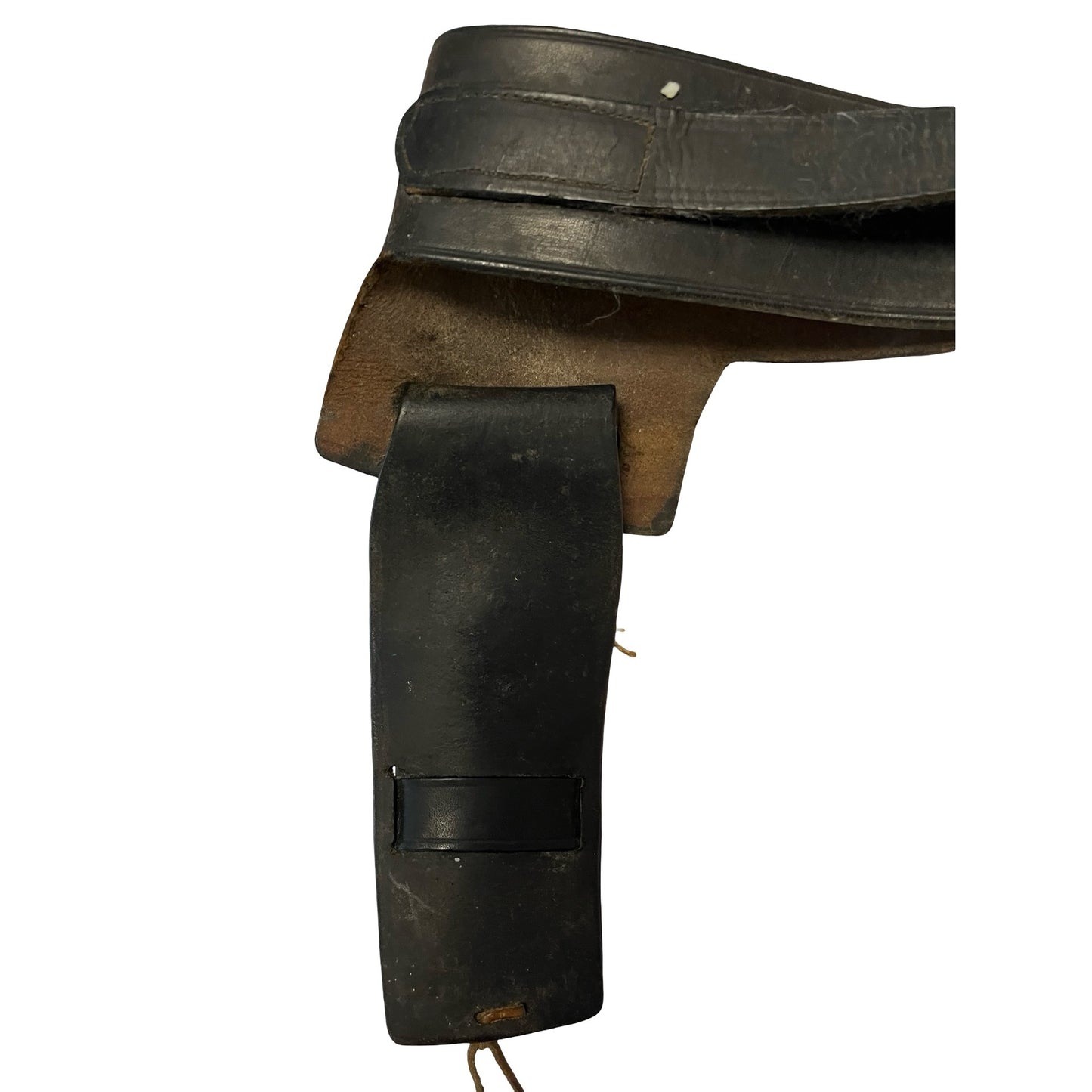 Vintage Leather Gun Belt & Holster Western Rig Ammo Loop Cartridge Belt Size 34