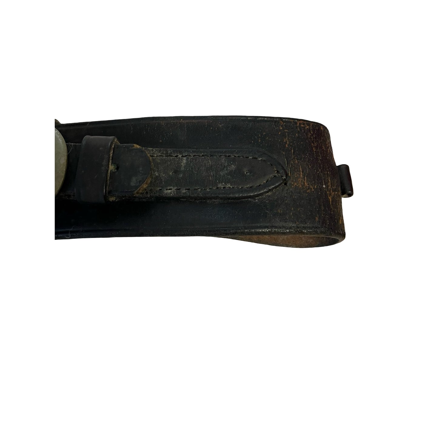 Vintage Leather Gun Belt & Holster Western Rig Ammo Loop Cartridge Belt Size 34