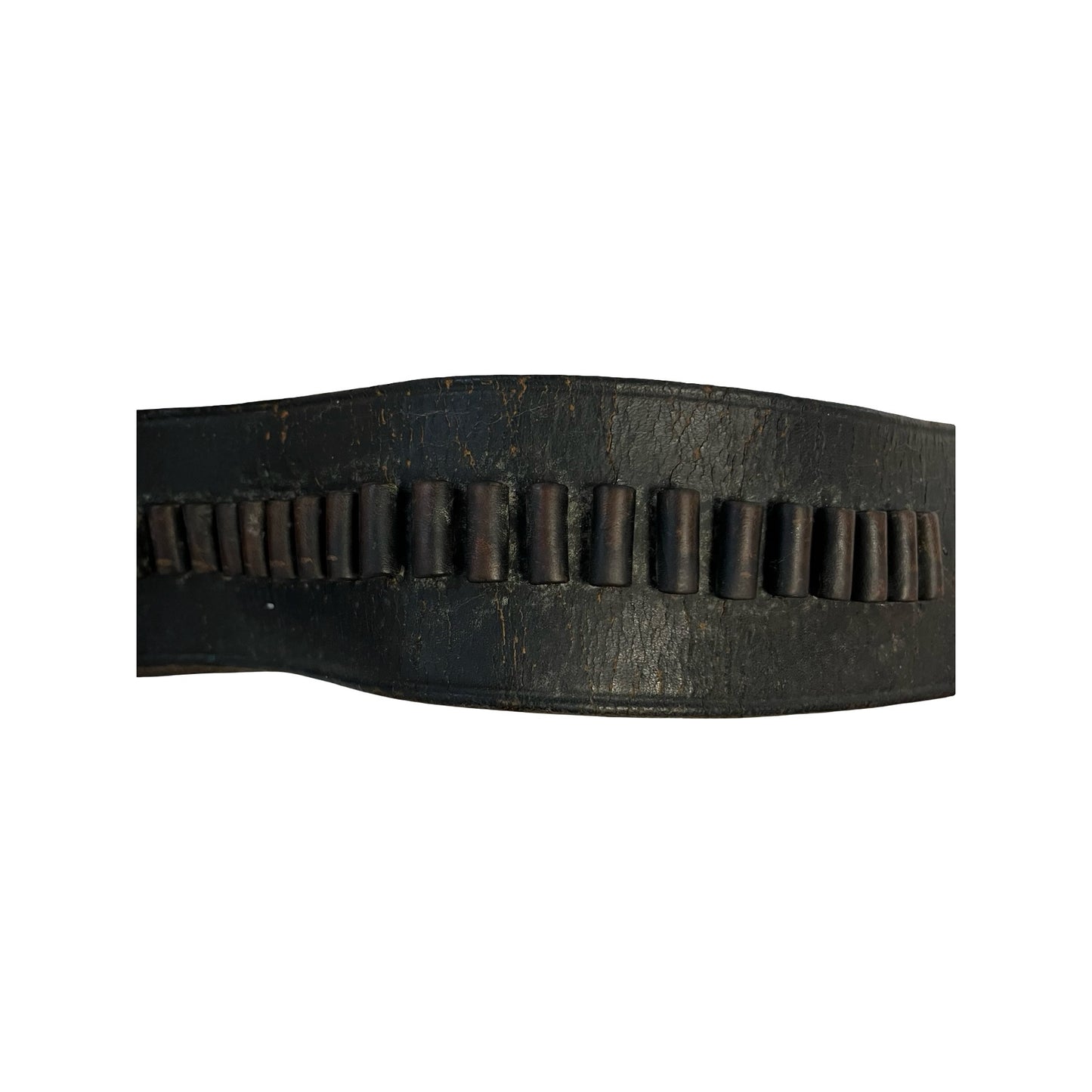 Vintage Leather Gun Belt & Holster Western Rig Ammo Loop Cartridge Belt Size 34