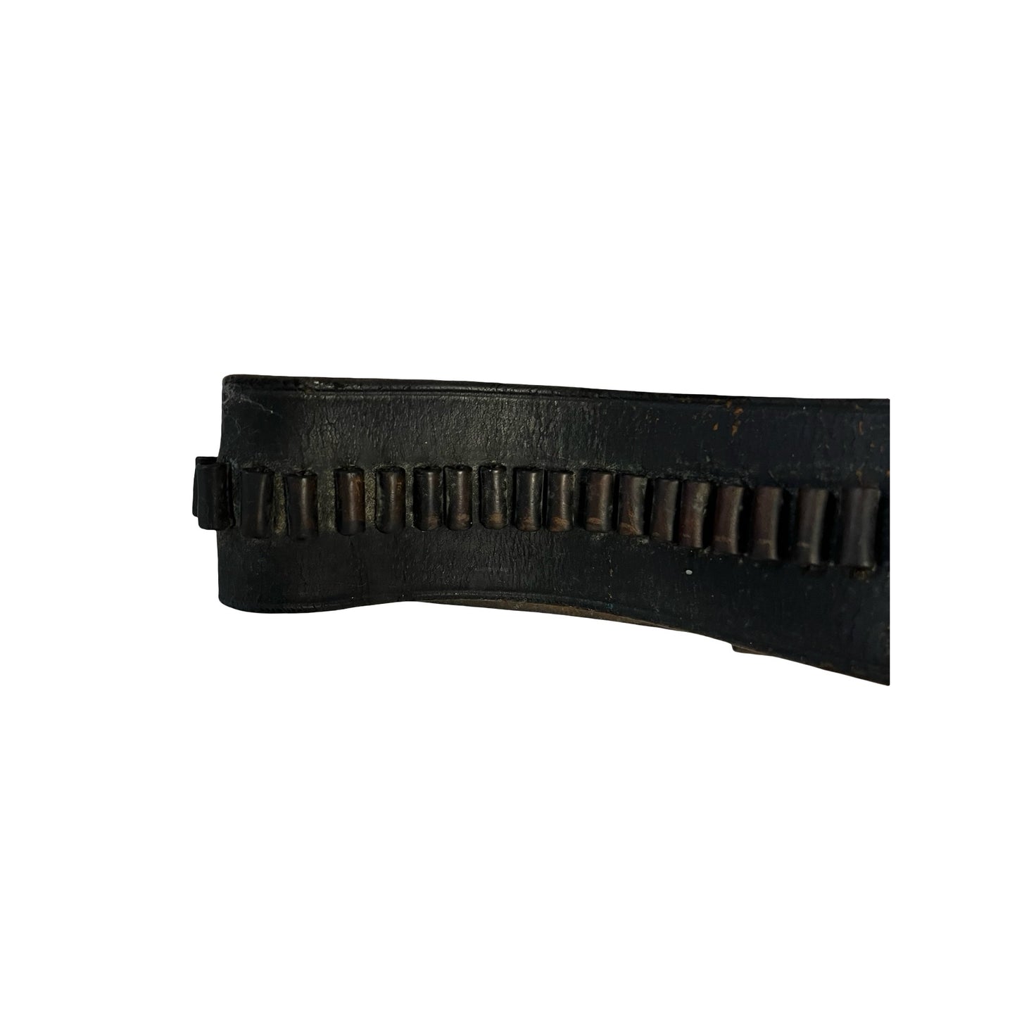 Vintage Leather Gun Belt & Holster Western Rig Ammo Loop Cartridge Belt Size 34
